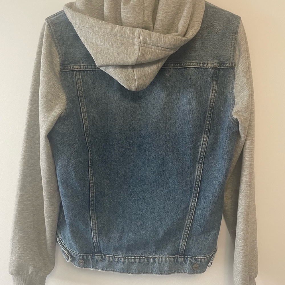 H&M Gray and Blue Hooded Jacket - Picture 3 of 3